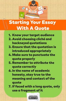 should you start an essay with a quote